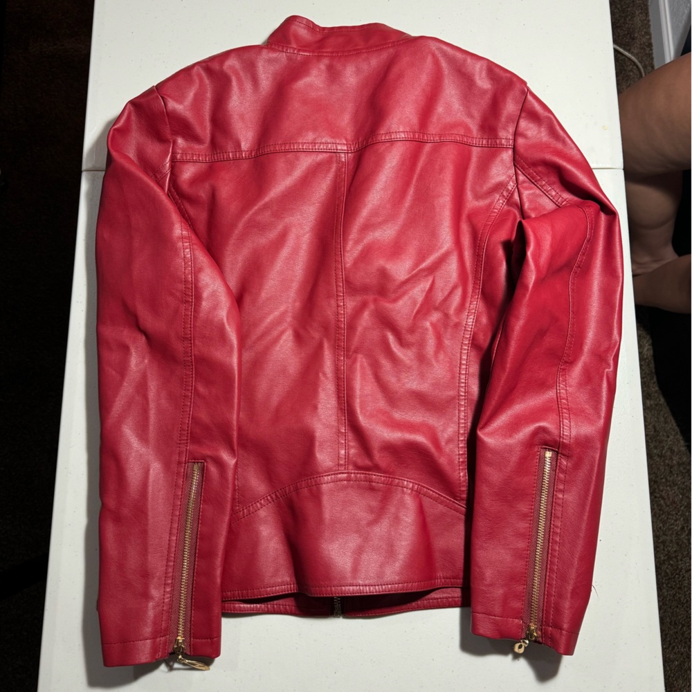 Red Leather Jacket - image 3